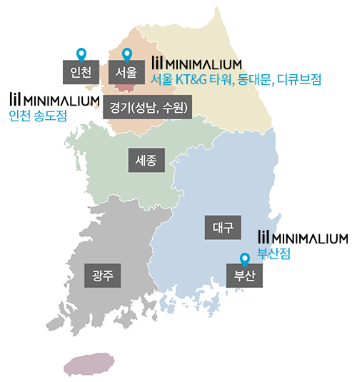 릴 에이블 주요 판매지역 지도